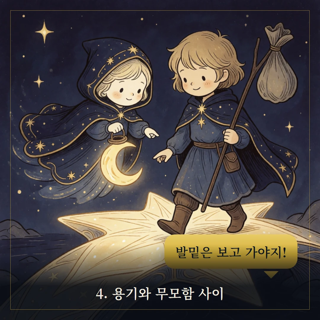 바보(The Fool) 웹툰 4컷 — 조언
