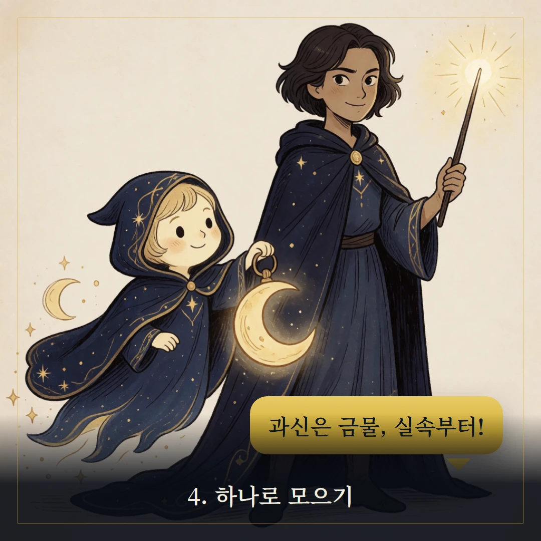 마법사(The Magician) 웹툰 4컷 — 조언