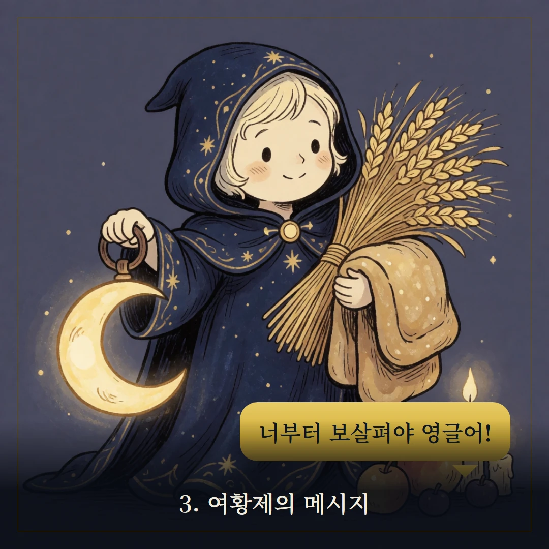 여황제(The Empress) 웹툰 3컷 — 카드의 메시지