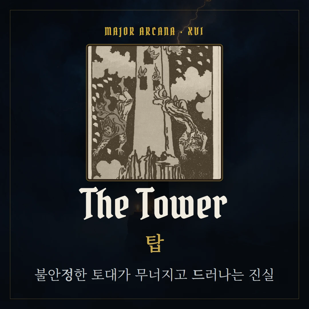 탑(The Tower) 카드 요약 표지