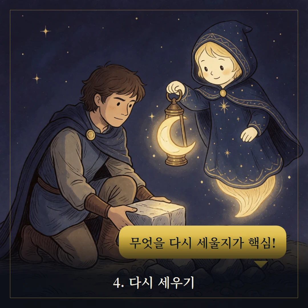 탑(The Tower) 웹툰 4컷 — 조언