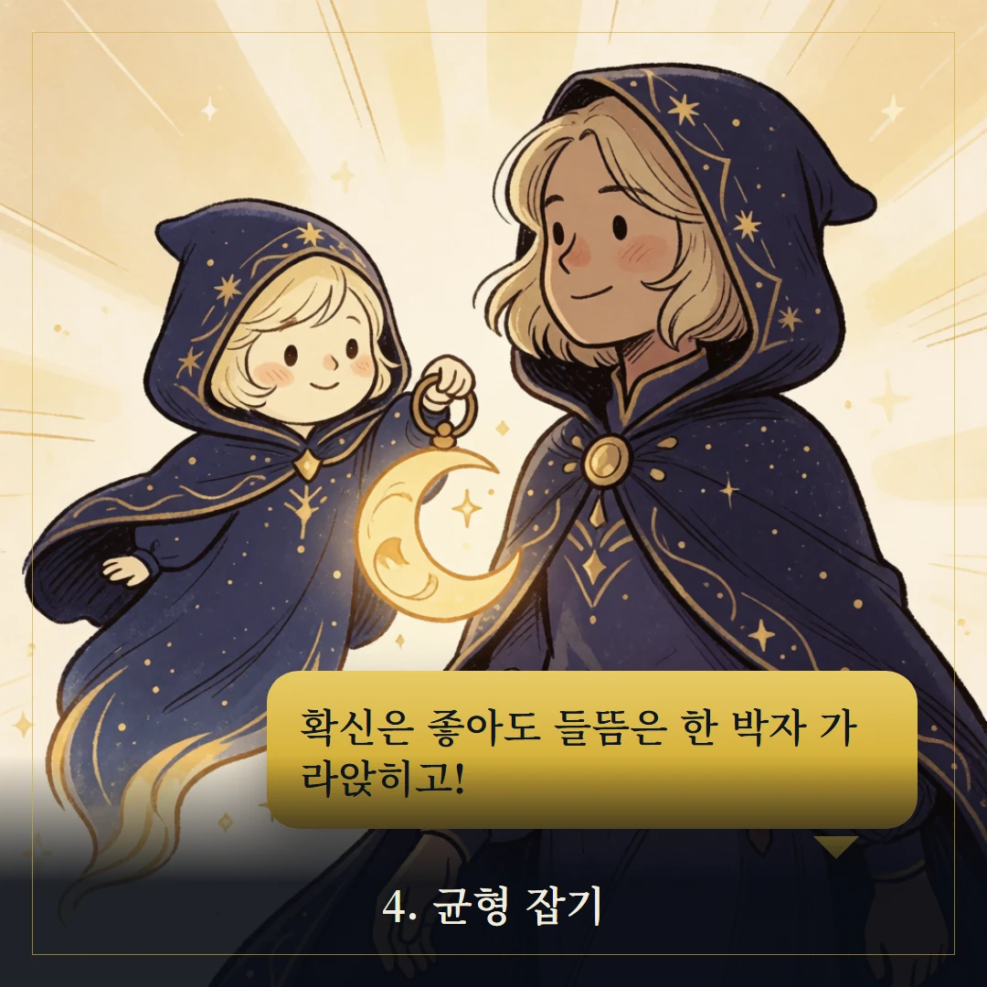 태양(The Sun) 웹툰 4컷 — 조언