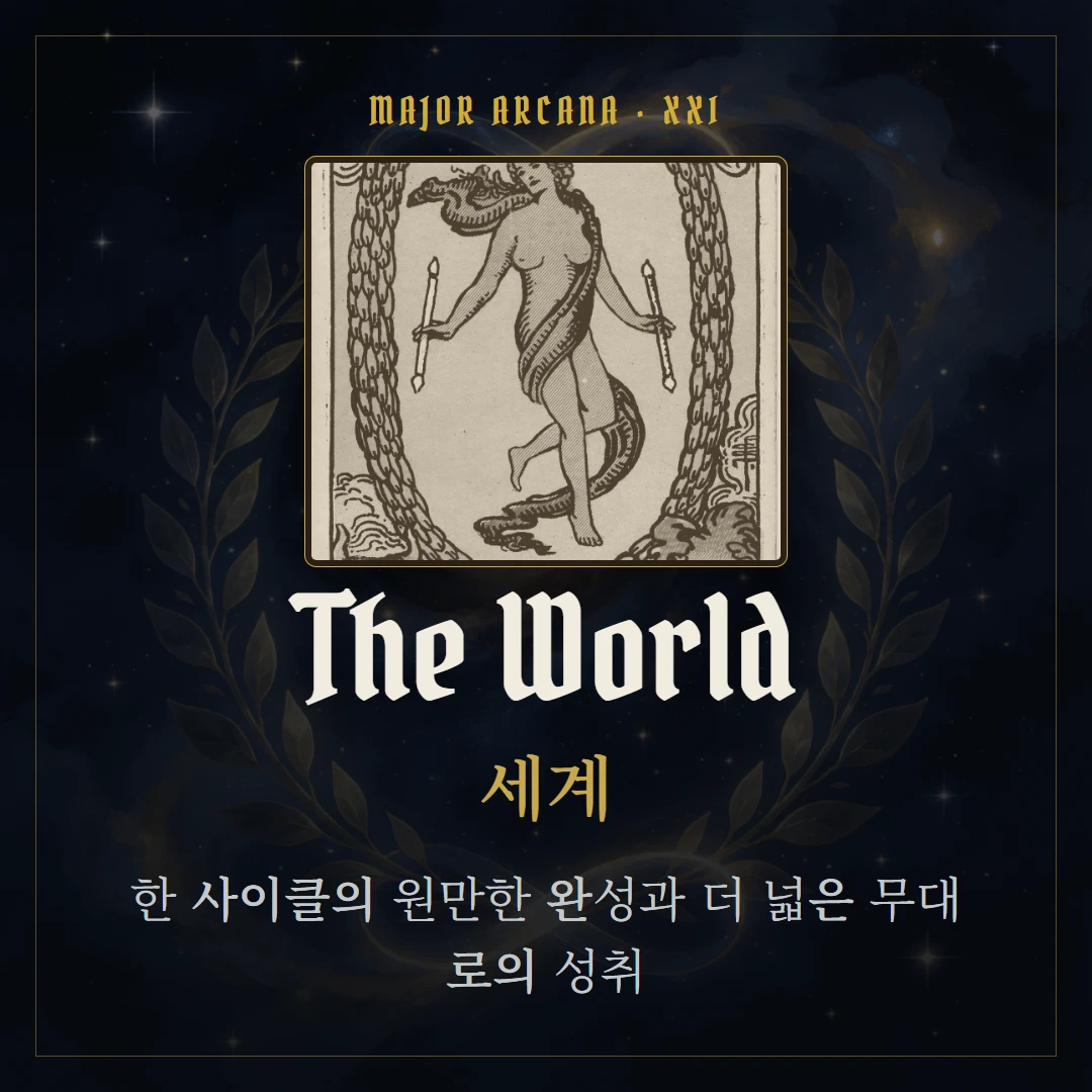 세계(The World) 카드 요약 표지