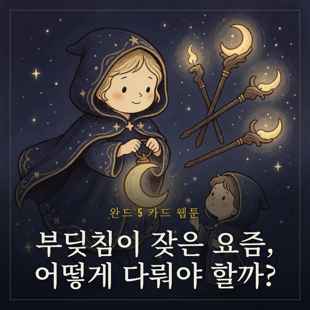 완드 5(Five of Wands) 웹툰 표지