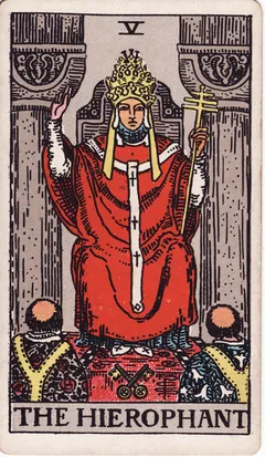교황(The Hierophant) 타로카드